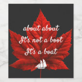 カナダラおもしろいベルについてカナダのワインボトルラベル ワインラベル (シングルラベル)