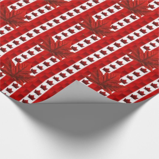 カナダラッピング紙カナダ国旗のお土産紙 ラッピングペーパー (角)