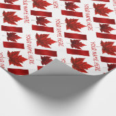 カナダラッピング紙カナダ国旗のお土産紙 ラッピングペーパー (角)