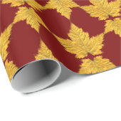 カナダラッピング紙メープルリーフサミナリー紙 ラッピングペーパー (ロールコーナー)