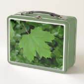 カナダランチボックメープルリーフパーソナライズされたランチボックス メタルランチボックス (正面)