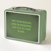 カナダランチボックメープルリーフパーソナライズされたランチボックス メタルランチボックス (裏面)