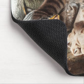 カナダリンクス(Lynx Canadensis)イラストレーション マウスパッド (コーナー)