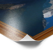 カナダレイクルイセロッキーマウンテンウッドフレームプリント フォトプリント            (角)