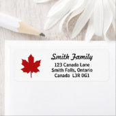 カナダレッドナチュラルメープルリーフ ラベル (インサイチュ)