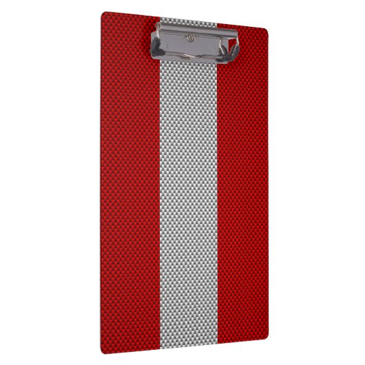 カナダレッドメープルリーフオンカーボンファイバースタイル クリップボード (右)