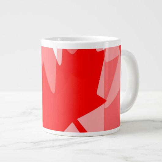 カナダレッドメープルリーフレイヤスタイルカナダ ジャンボコーヒーマグカップ (正面右)