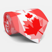 カナダレッドメープルリーフレイヤスタイルカナダ ネクタイ (ロール)