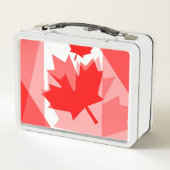 カナダレッドメープルリーフレイヤスタイルカナダ メタルランチボックス (裏面)