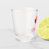 カナダレッド ショットグラス (左)
