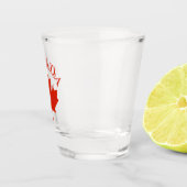 カナダレッド&ホワイトカナダ国旗 ショットグラス (右)