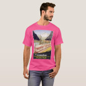 カナダレトロヴィンテージ列車のポスター Tシャツ (正面フル)