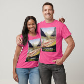 カナダレトロヴィンテージ列車のポスター Tシャツ (ユニセックス)