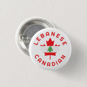 カナダレバノンルーツ 缶バッジ (正面&裏面)