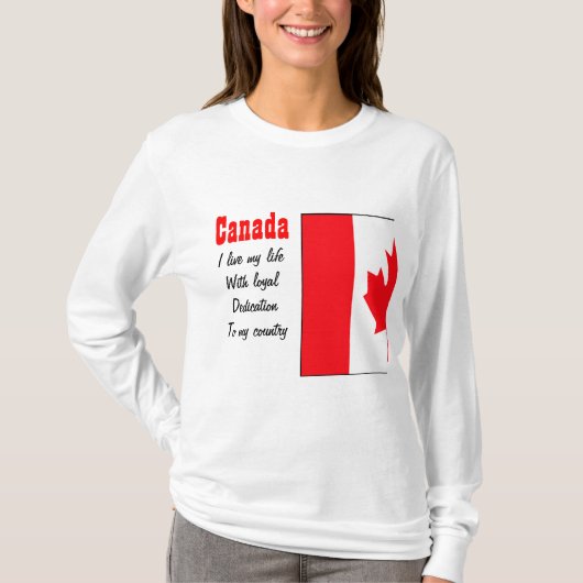 カナダロイヤリティから私の国Tシャツ Tシャツ (正面)