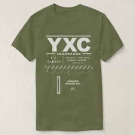 カナダロッキー国際的ズエアポートYXC Tシャツ