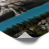 カナダロッキー州バンフ国立公園ペイト湖 ポスター (角)