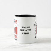 カナダワールドサッカー名前をカスタムする2026 ANY YEAR マグカップ (中央)