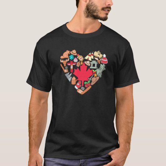 カナダヴィンテージシンボルカナダ国旗Maple Leaf W Tシャツ (正面)