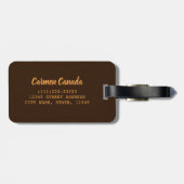 カナダヴィンテージ国旗と白熊のお土産 ラゲッジタグ (裏面横)