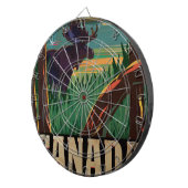 カナダヴィンテージ旅行ポスター ダーツボード (正面右)