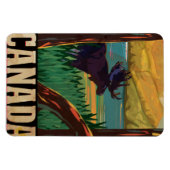 カナダヴィンテージ旅行ポスター マグネット (横)