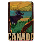カナダヴィンテージ旅行ポスター マグネット (縦)