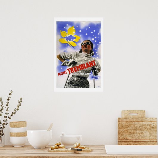 カナダヴィンテージ旅行 ポスター (キッチン)