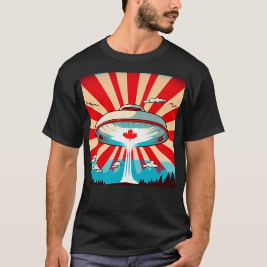 カナダ上空のUfo Tシャツ (正面)
