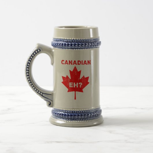 カナダ人えっ？メイプルリーフ ビールジョッキ (左)