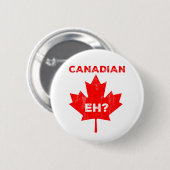 カナダ人えっ？メイプルリーフ 缶バッジ (正面&裏面)
