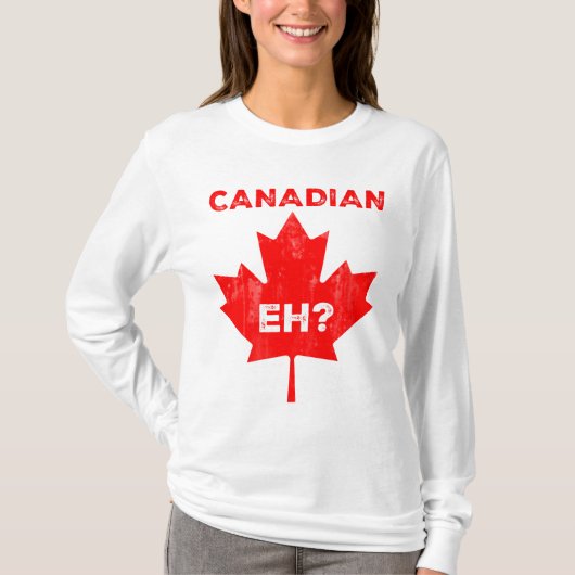 カナダ人えっ?メイプルリーフ Tシャツ (正面)