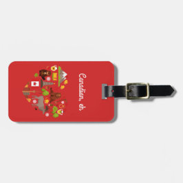 カナダ人だね。カナダの心。 ラゲッジタグ