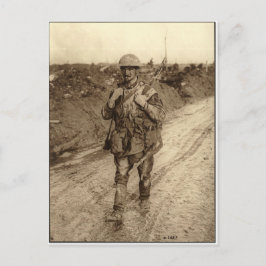 カナダ人のトミー兵士が泥で覆われて帰ってきた ポストカード