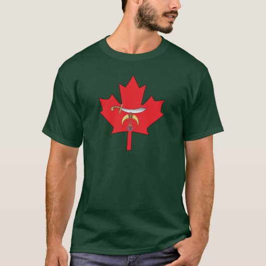 カナダ人のShrinerの石大工 Tシャツ (正面)