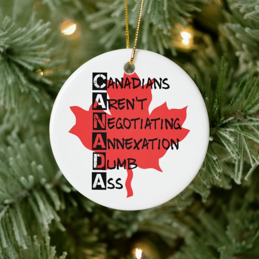 カナダ人は交渉していない セラミックオーナメント (ツリー)