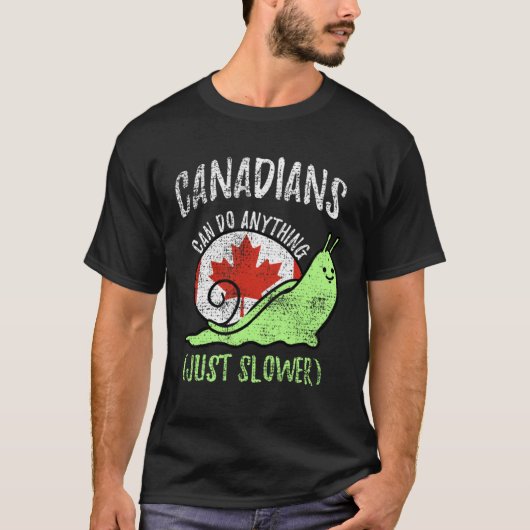 カナダ人は何でもゆっくりやるだけ Canada ヴィンテージ Tシャツ (正面)