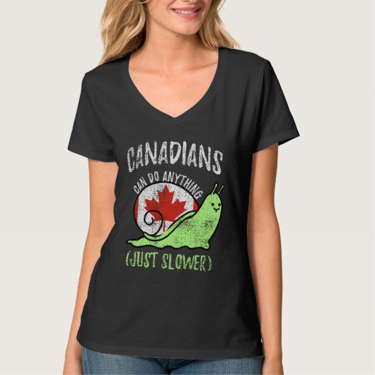 カナダ人は何でもゆっくりやるだけ Canada ヴィンテージ Tシャツ (正面)