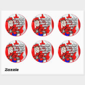 カナダ人は北の白素晴らしい所で ラウンドシール (シート)