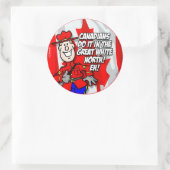 カナダ人は北の白素晴らしい所で ラウンドシール (バッグ)