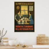 カナダ人は食べ物ww1ポスターを焼かない ポスター (キッチン)