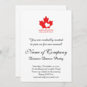 カナダ人シェフ 招待状 (正面/裏面)