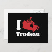 カナダ人ラブトルドー – 白 – .png ポストカード (正面/裏面)