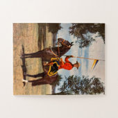 カナダ人王室の騎乗の警官 ジグソーパズル (横)