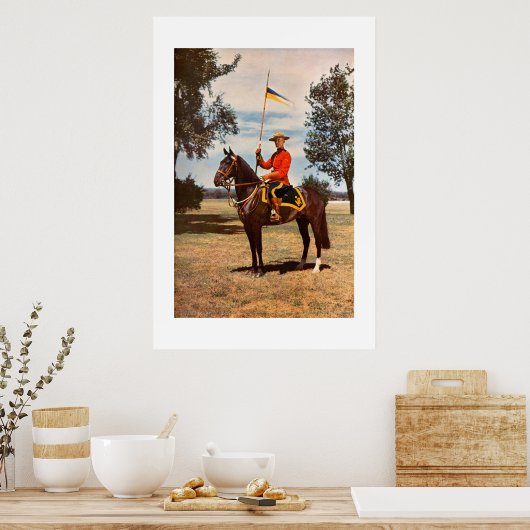 カナダ人王室の騎乗の警官 ポスター (キッチン)