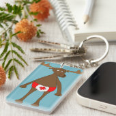 カナダ人、か。 アメリカヘラジカ キーホルダー (正面右)