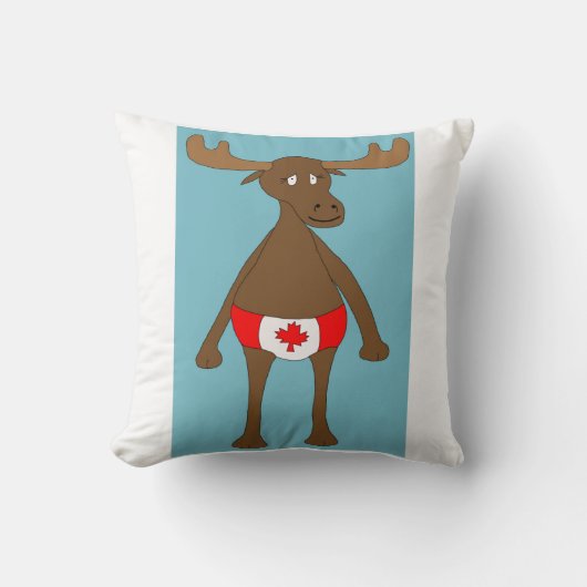 カナダ人、か。 アメリカヘラジカ クッション (正面)