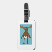 カナダ人、か。 アメリカヘラジカ ラゲッジタグ (正面縦)