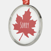 カナダ人 メタルオーナメント (左)