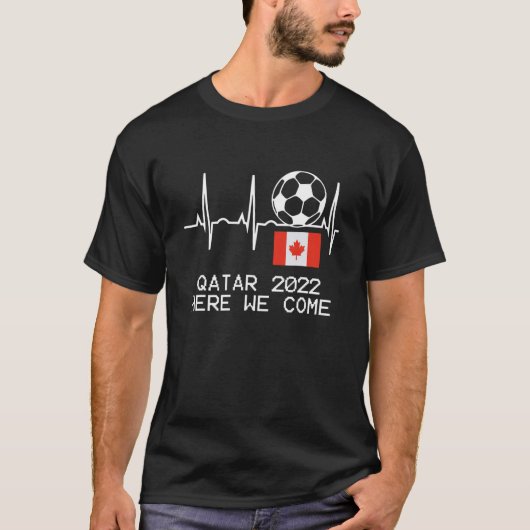 カナダ代表サッカーチームのサッカー愛 Tシャツ (正面)